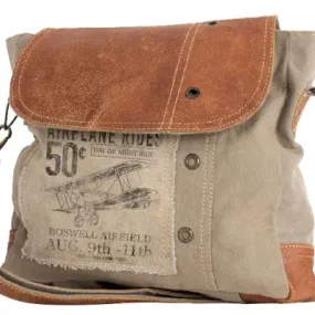 Bi-Plane Leather Shoulder Bag