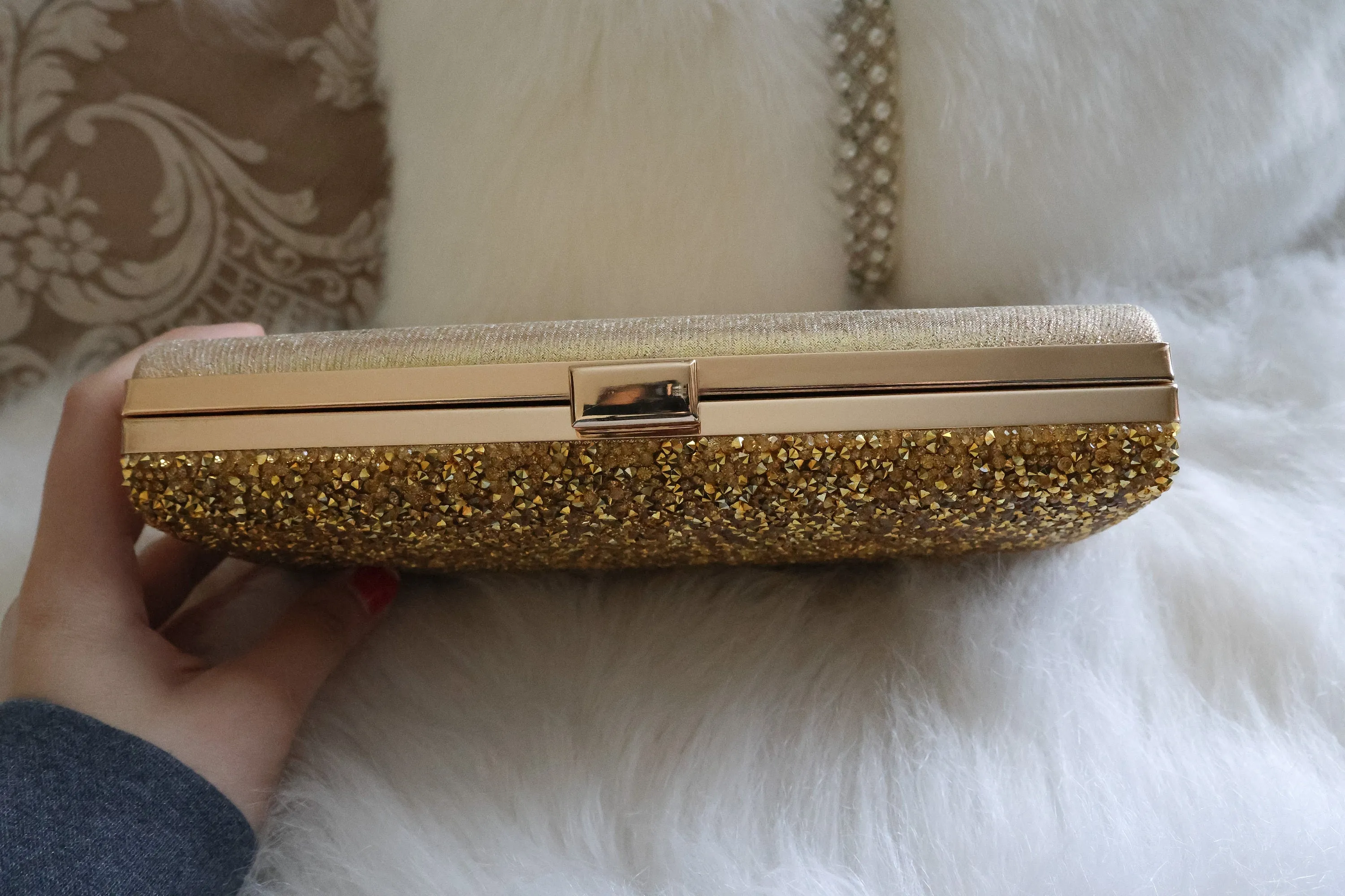 Black Clutch Purse | Evening Bag & Silver Clutch | Gold Clutch