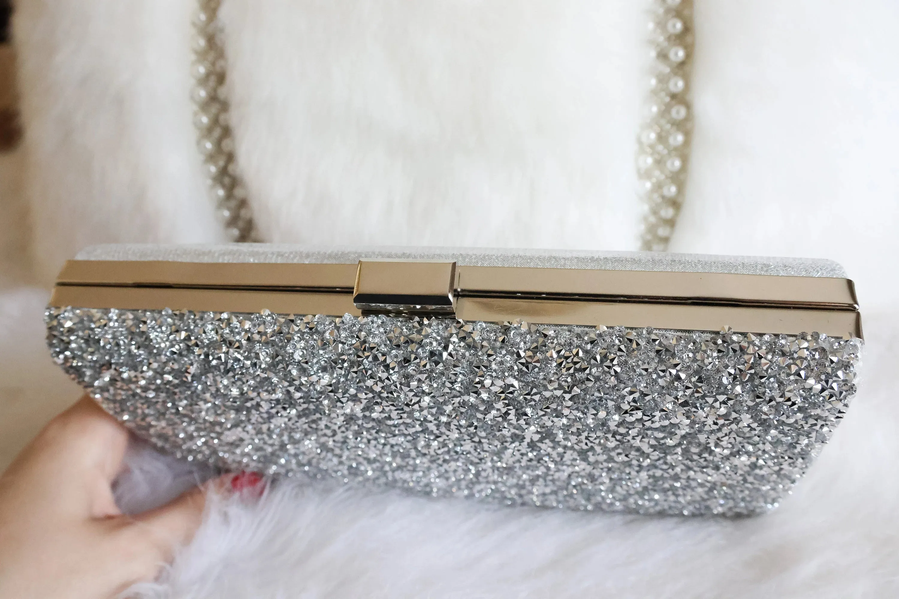 Black Clutch Purse | Evening Bag & Silver Clutch | Gold Clutch