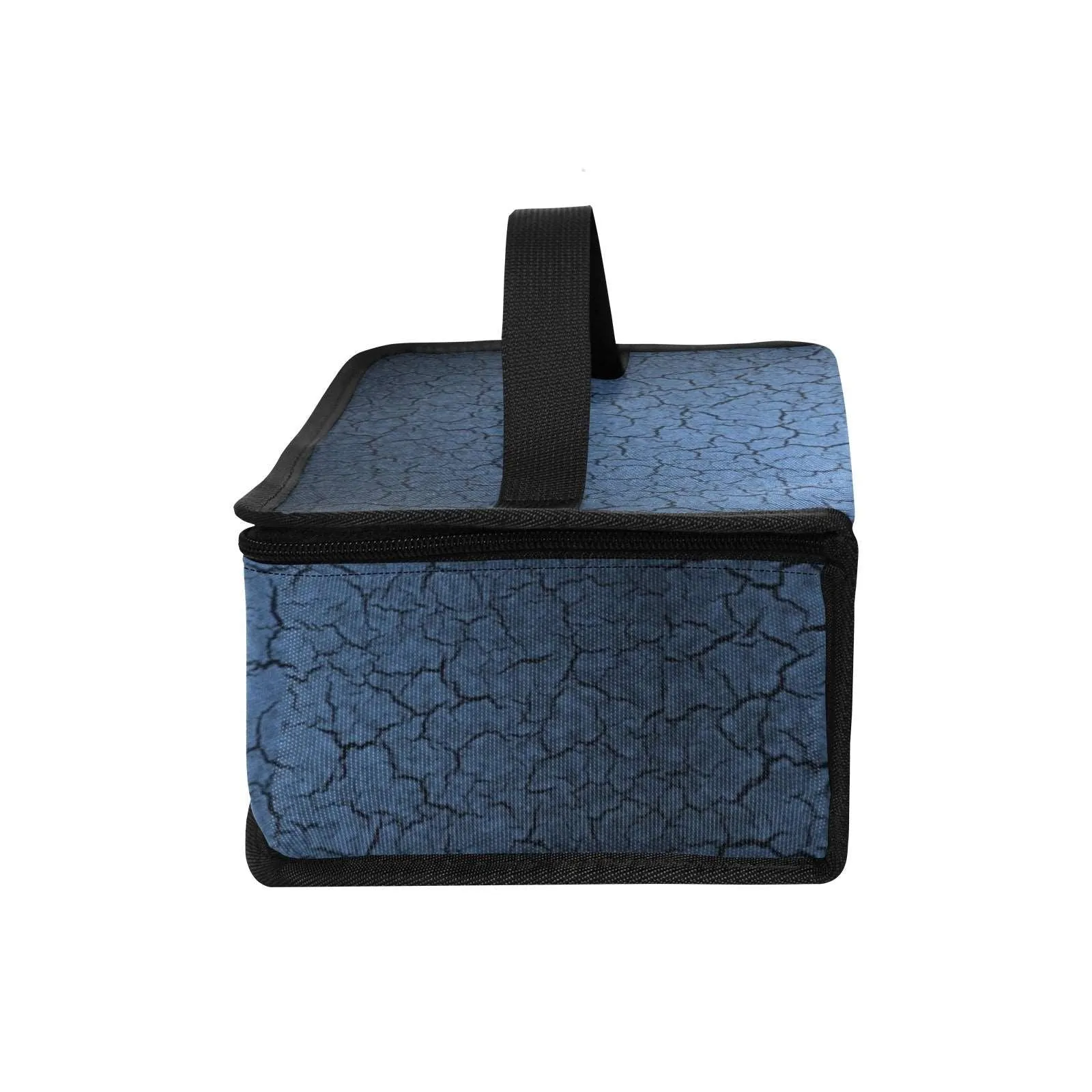 Blue Cracks Insulated Lunch Tote