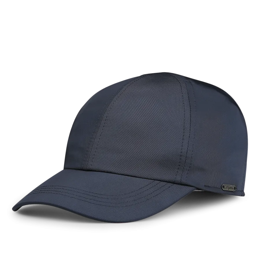 Blue Nylon Fleece Lined Baseball Cap