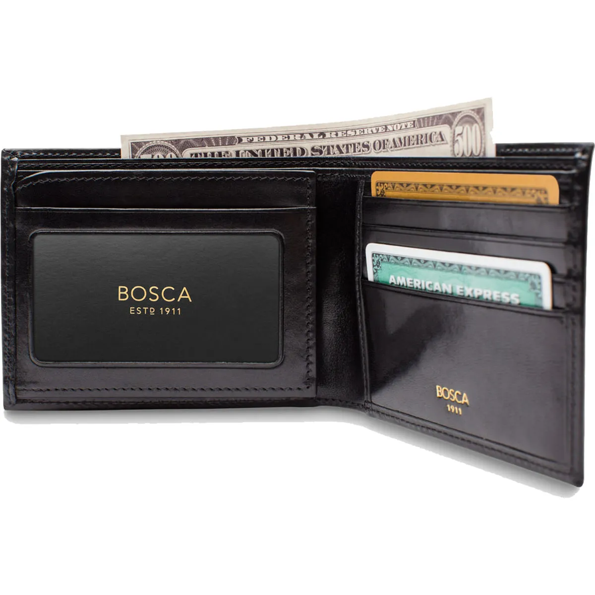 Bosca Old Leather BiFold With Card/ID Flap