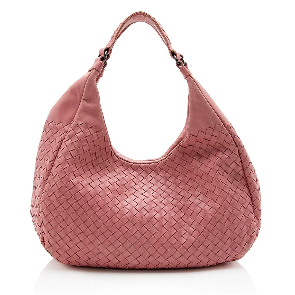 Bottega Veneta Intrecciato Nappa Campana Medium Shoulder Bag (SHF-15319)