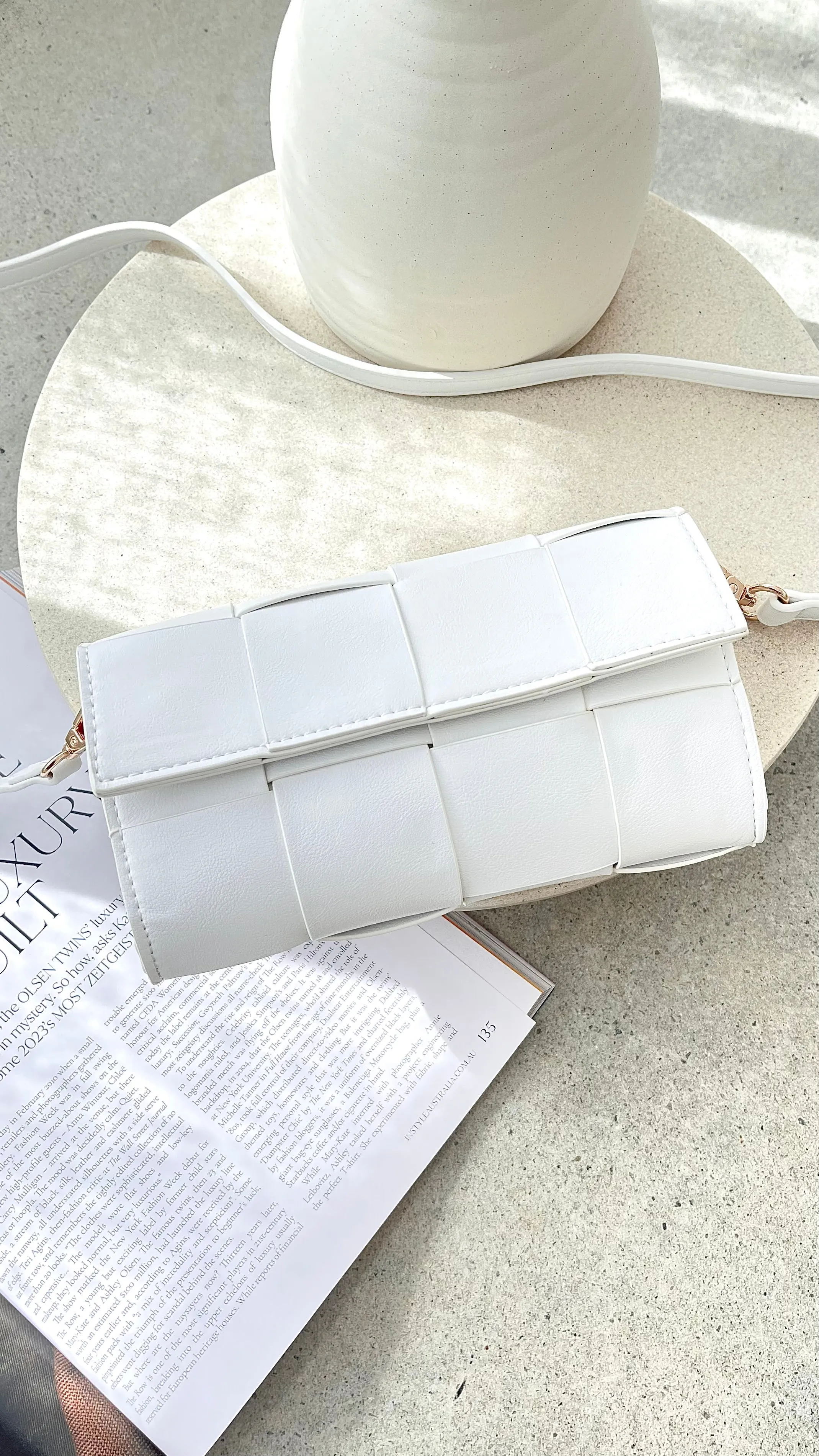 Brit Crossbody Bag - White