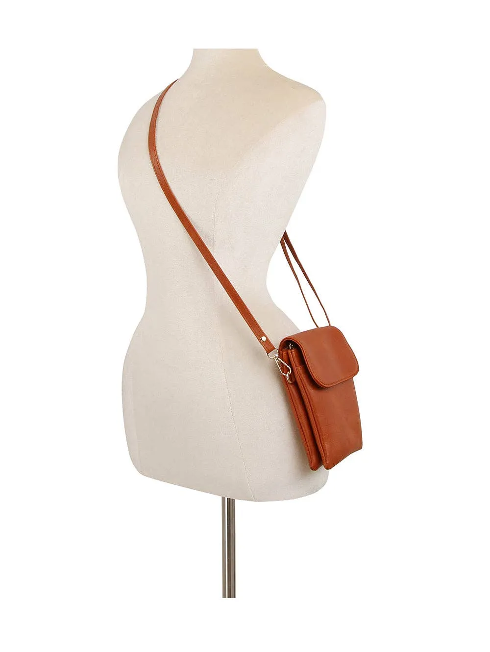 Brown Adjustable Crossbody Bag