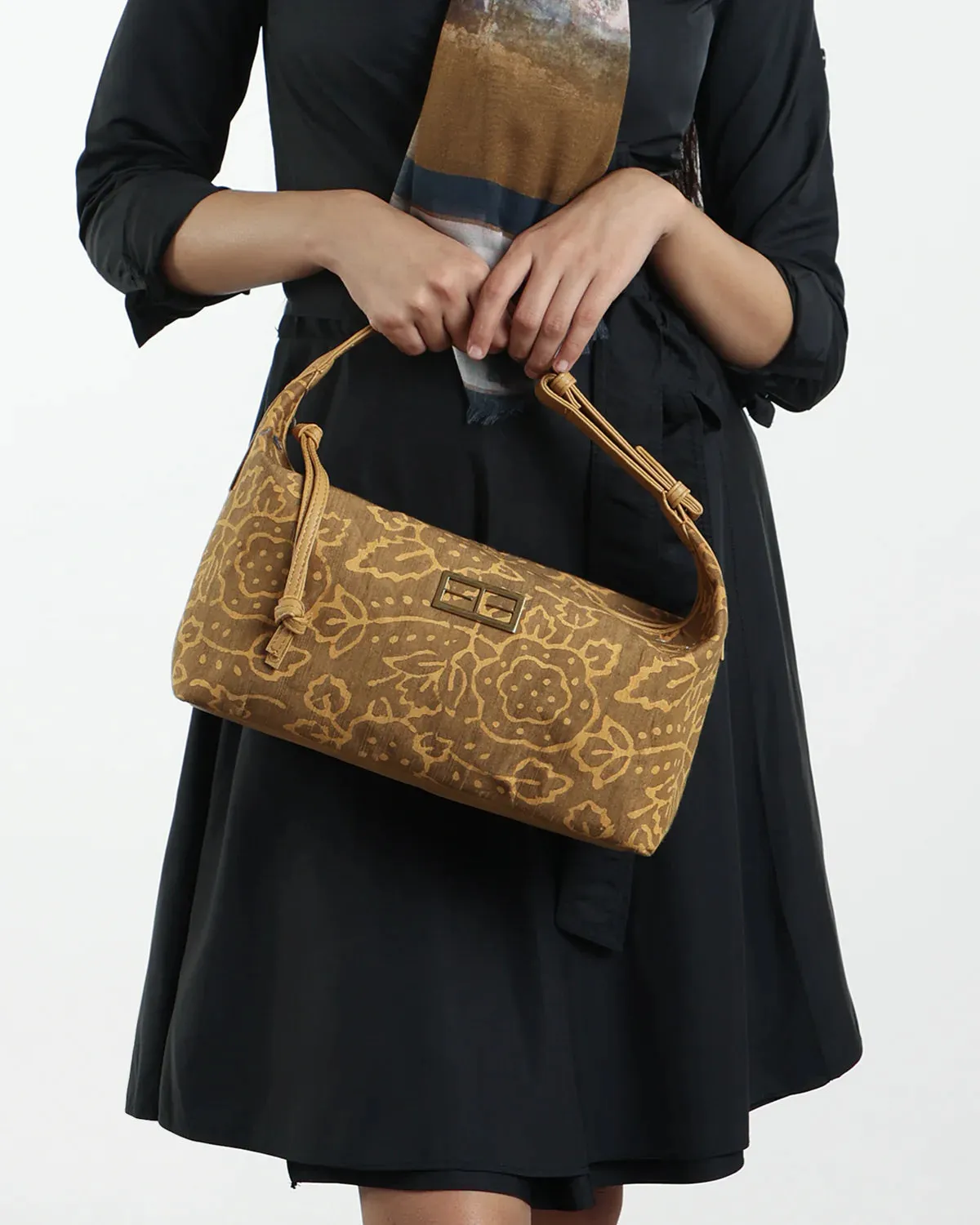 Brown Evening Wear Hand Bag