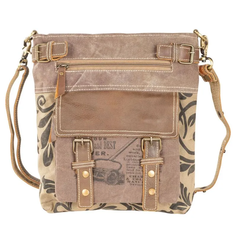 Brown Front Pocket Crossbody