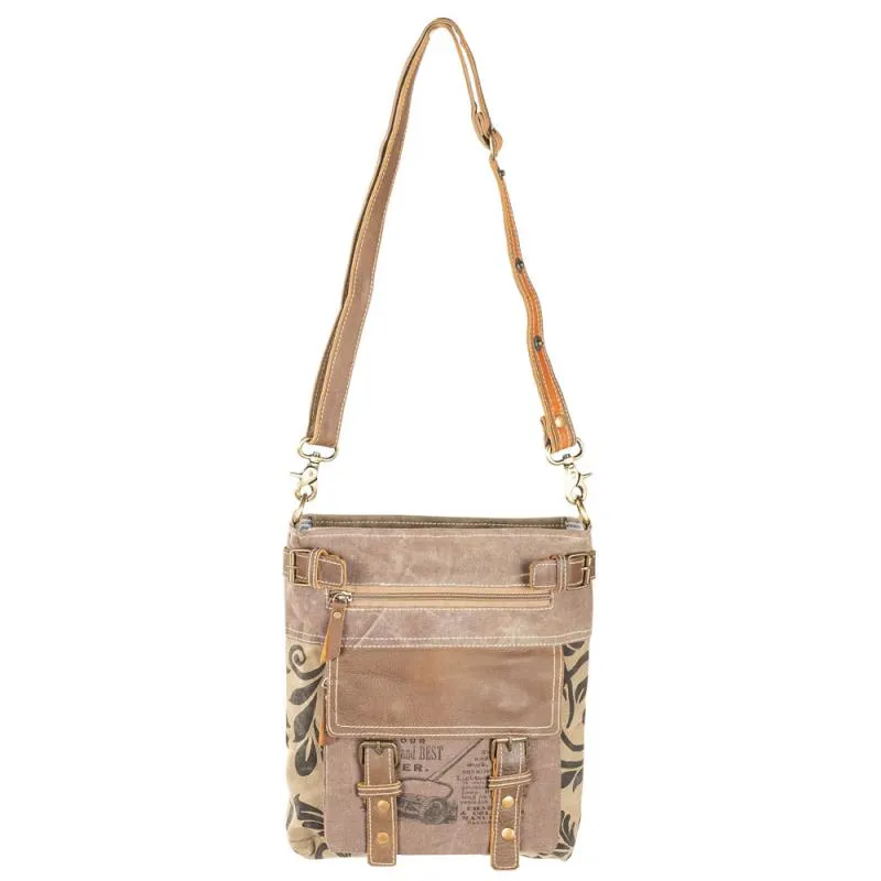 Brown Front Pocket Crossbody