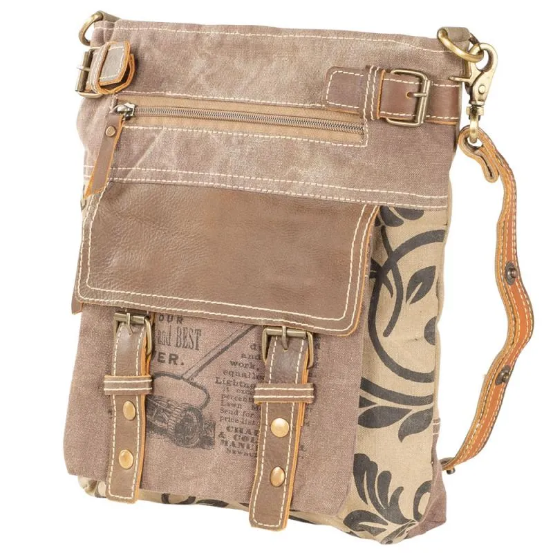 Brown Front Pocket Crossbody