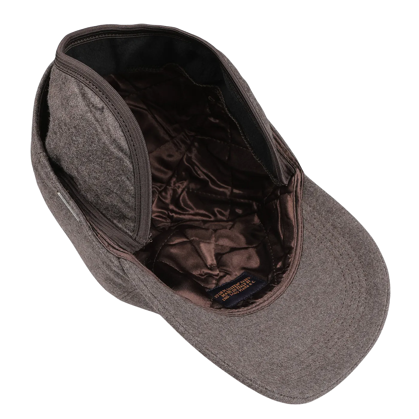 Brown Loro Piana Wool Cashmere Baseball Cap