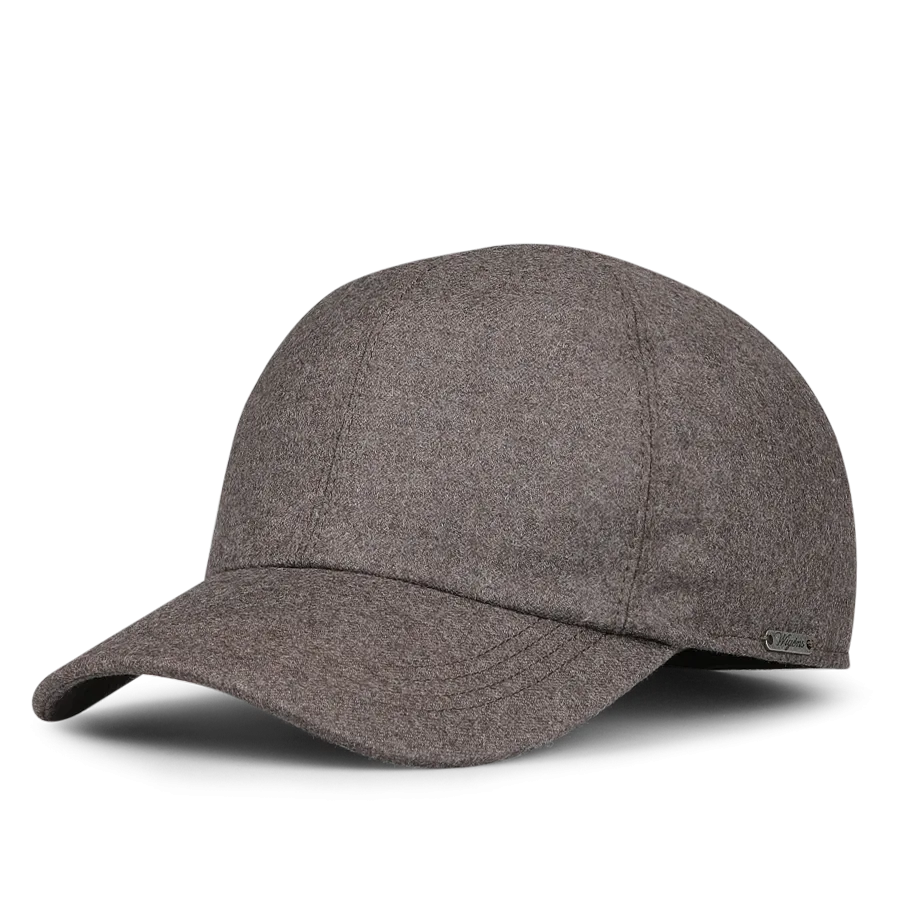 Brown Loro Piana Wool Cashmere Baseball Cap