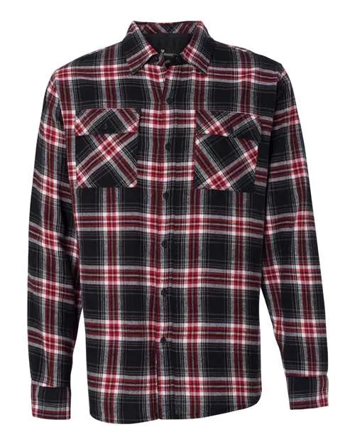 Burnside Men's Yarn-Dyed Long Sleeve Flannel Shirt