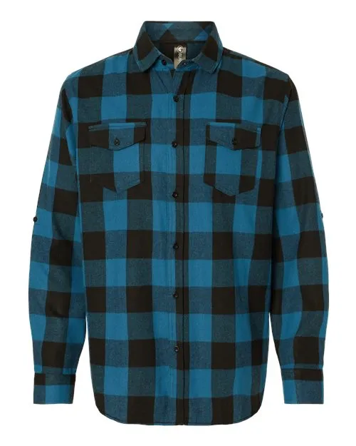 Burnside Men's Yarn-Dyed Long Sleeve Flannel Shirt