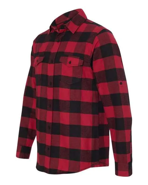 Burnside Men's Yarn-Dyed Long Sleeve Flannel Shirt