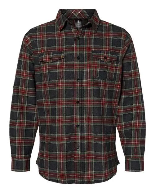 Burnside Men's Yarn-Dyed Long Sleeve Flannel Shirt