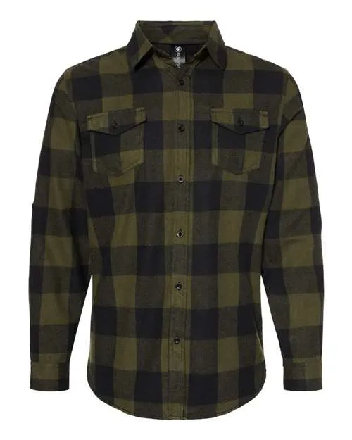 Burnside Men's Yarn-Dyed Long Sleeve Flannel Shirt