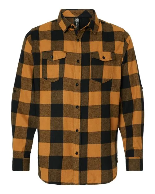 Burnside Men's Yarn-Dyed Long Sleeve Flannel Shirt