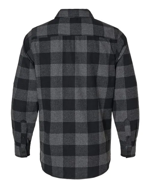 Burnside Men's Yarn-Dyed Long Sleeve Flannel Shirt