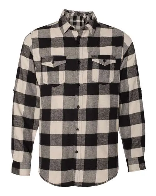 Burnside Men's Yarn-Dyed Long Sleeve Flannel Shirt