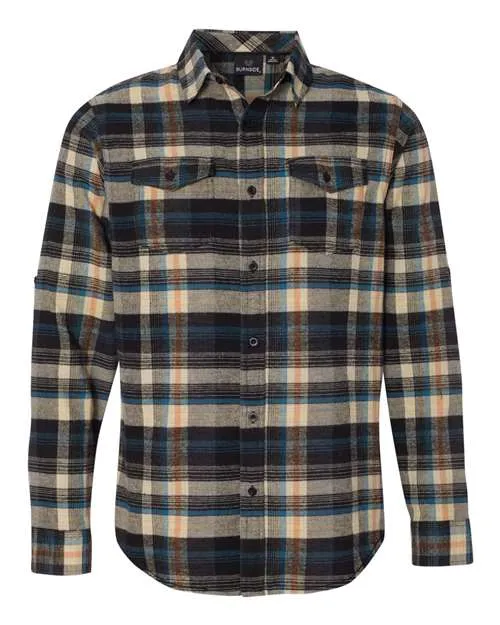 Burnside Men's Yarn-Dyed Long Sleeve Flannel Shirt