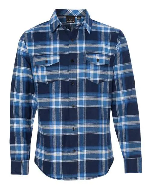 Burnside Men's Yarn-Dyed Long Sleeve Flannel Shirt