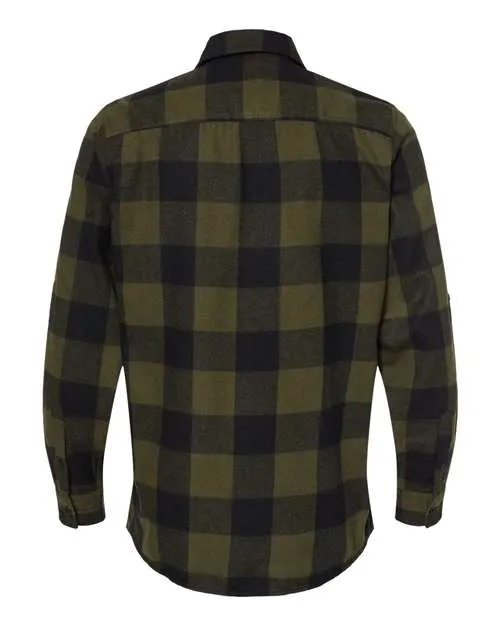 Burnside Men's Yarn-Dyed Long Sleeve Flannel Shirt