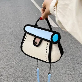 Canvas Top Handle Crossbody Bag