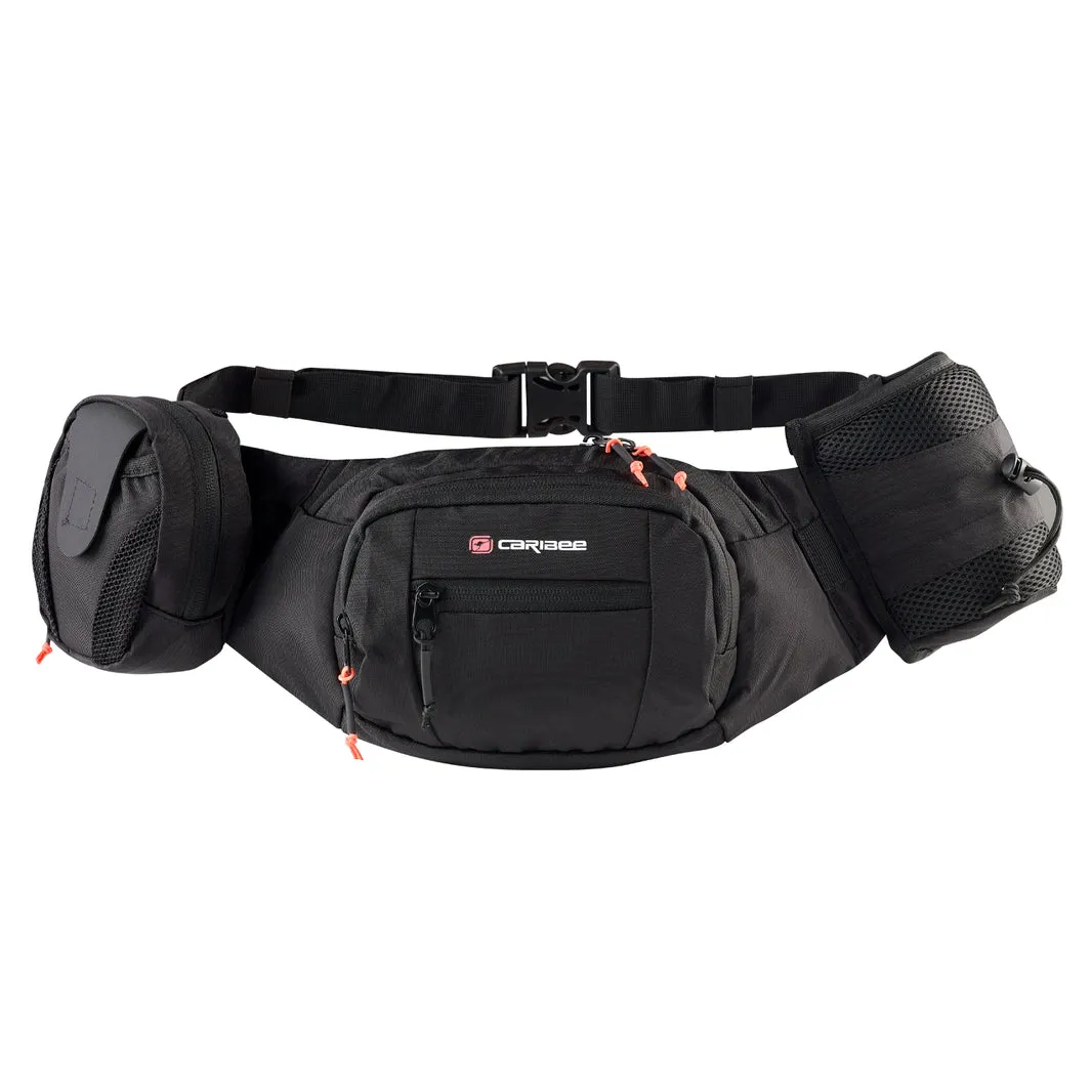 Caribee - Road Runner Waist Bag/Bumbag - Black