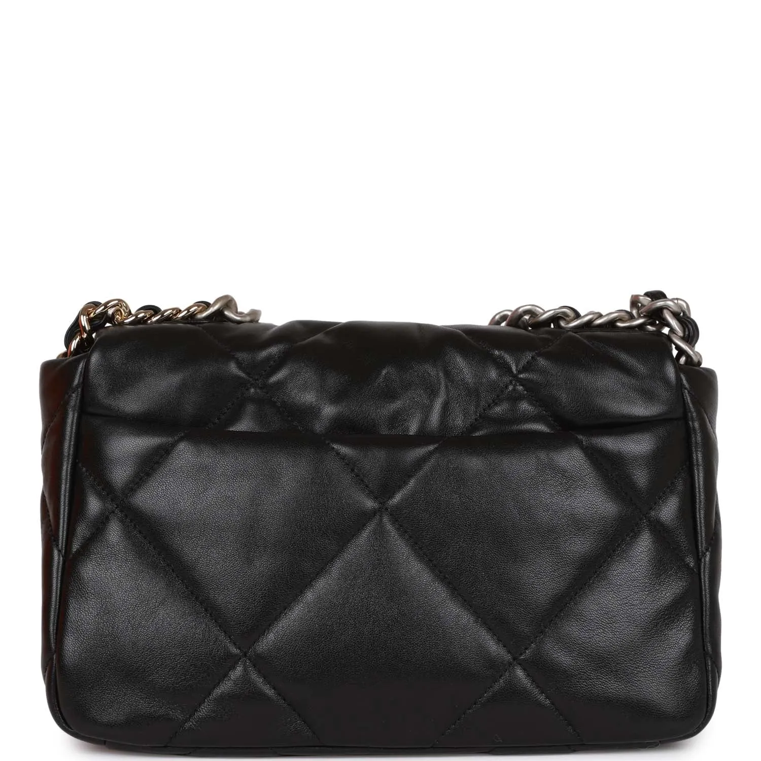 Chanel Medium 19 Flap Bag Black Lambskin Mixed Hardware