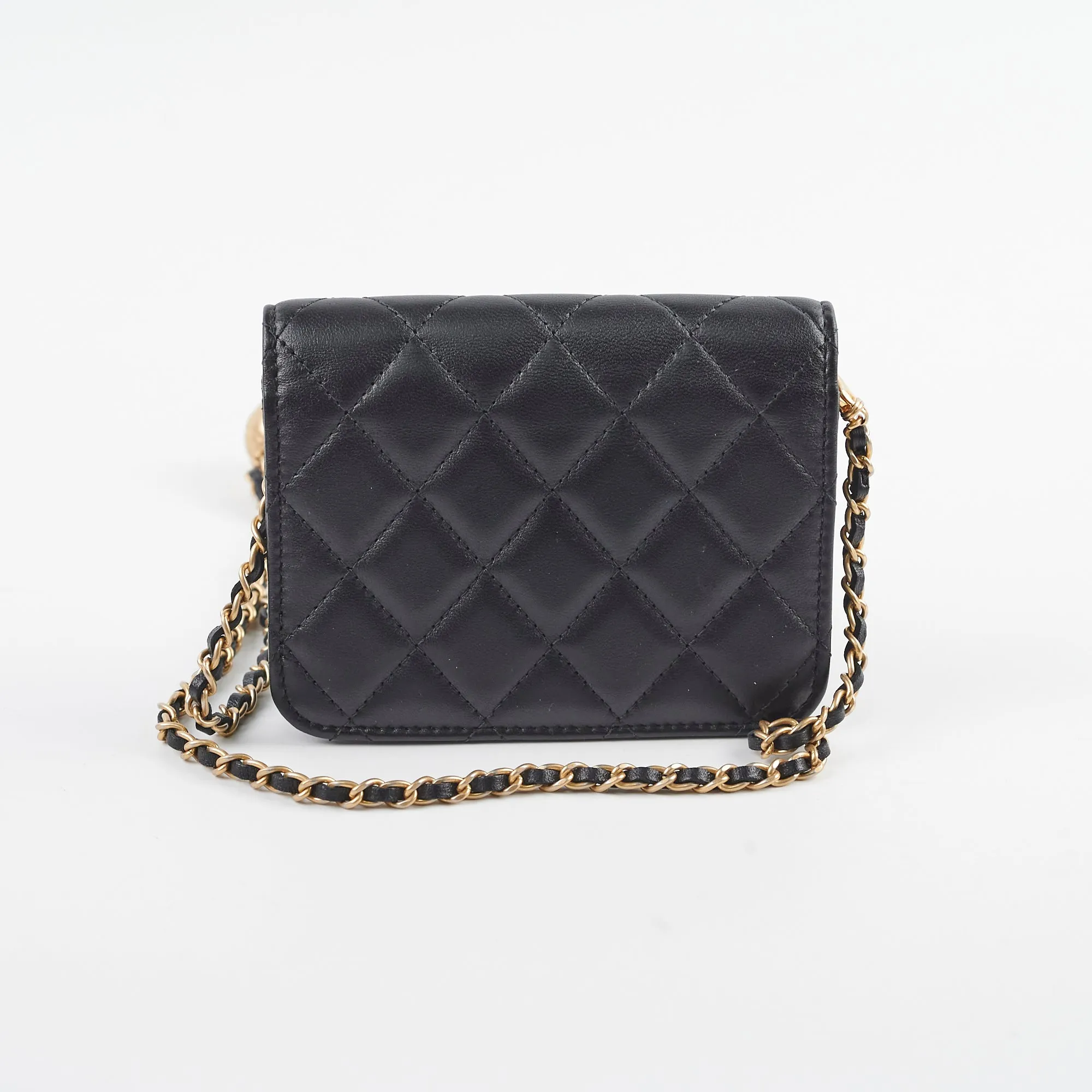 Chanel Micro Crush Shoulder Bag Black