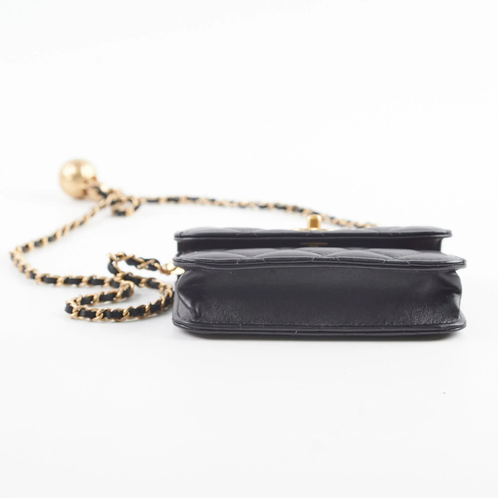 Chanel Micro Crush Shoulder Bag Black