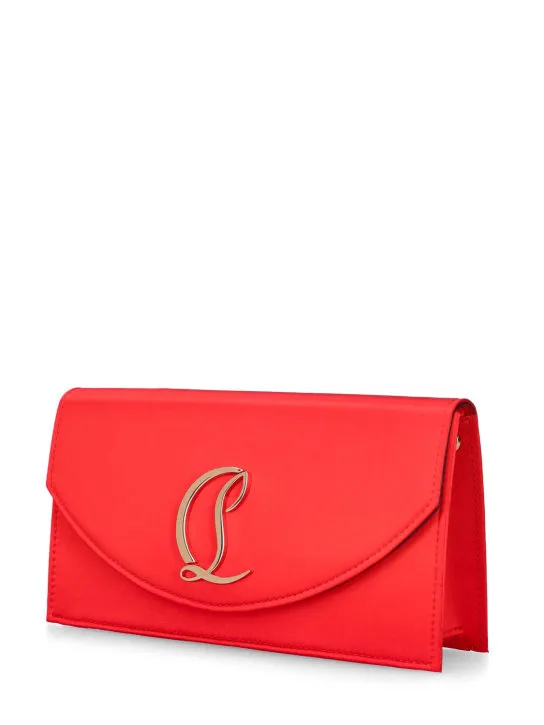 Christian Louboutin   Loubi54 crepe satin clutch 