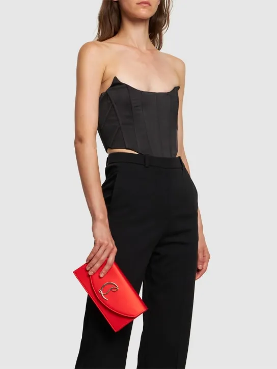 Christian Louboutin   Loubi54 crepe satin clutch 