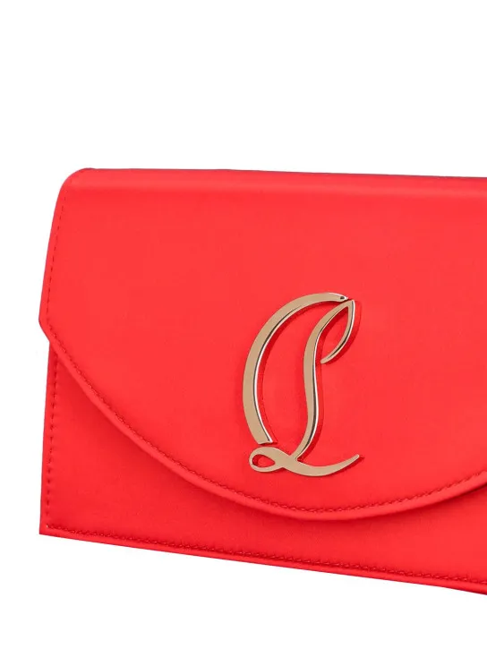 Christian Louboutin   Loubi54 crepe satin clutch 