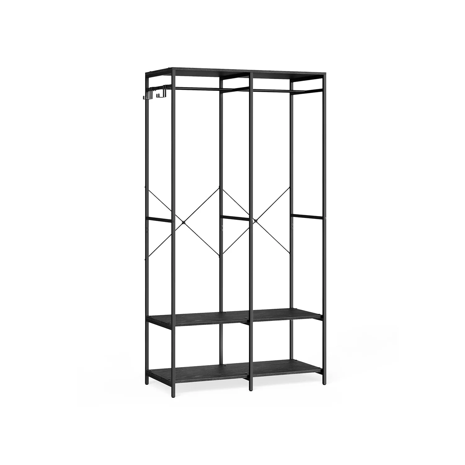 Clothes Rack with Hanging Rods