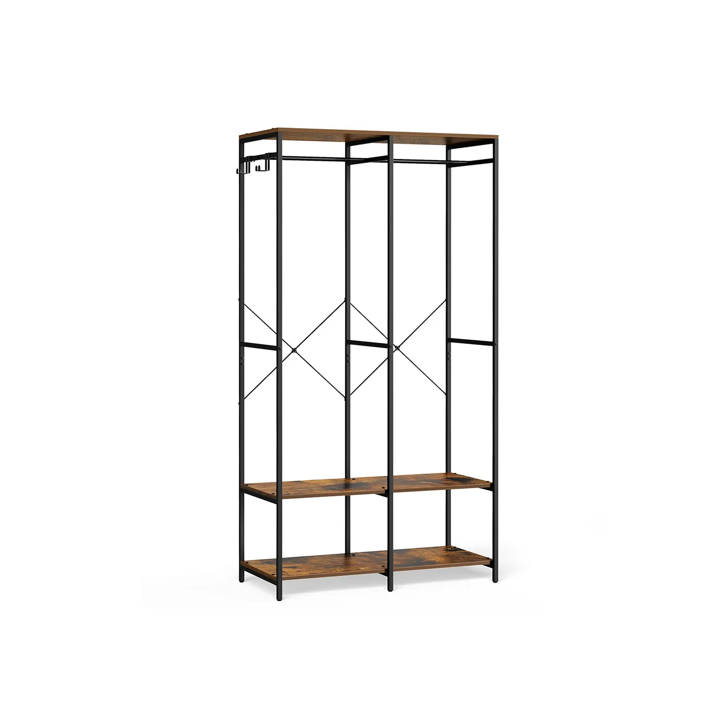 Clothes Rack with Hanging Rods