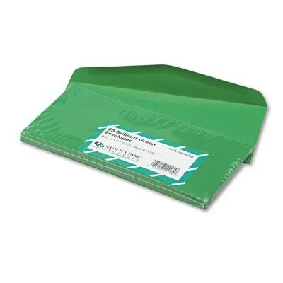 Colored Envelope Traditional #10 Green 25/Pack