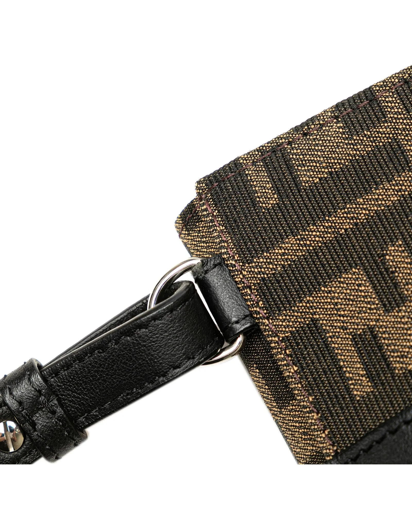 Convertible Canvas Belt Bag with Leather Strap