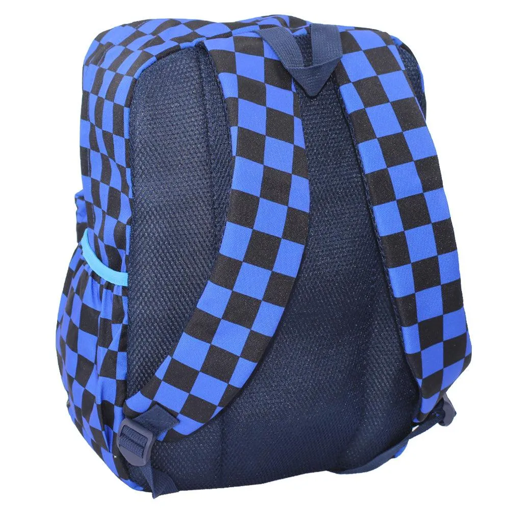 Cubs SEQUIN TIGER BLUE CHECKS JUNIOR STUDENT Backpack 15-Inch