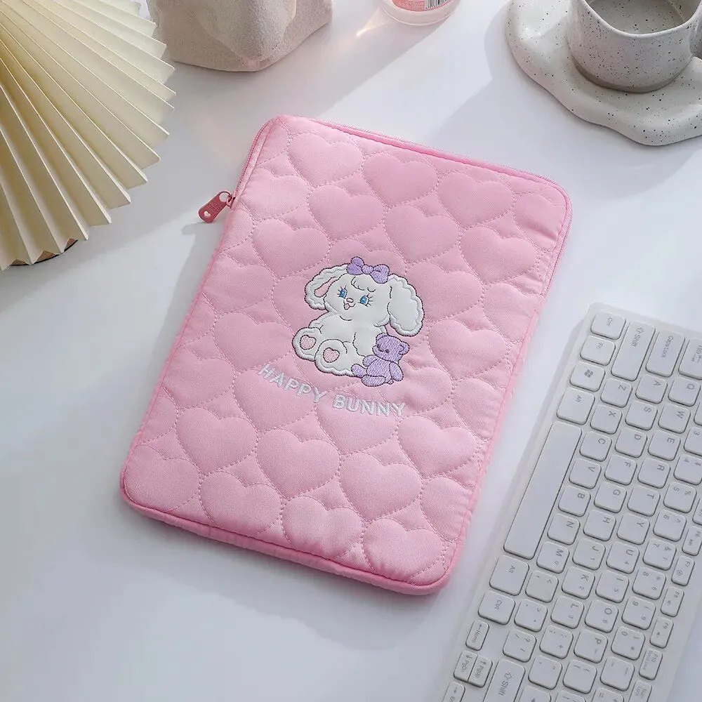 Cute Korean Ins Laptop / Ipad Pouch Case Holder 11 Inch