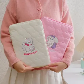 Cute Korean Ins Laptop / Ipad Pouch Case Holder 11 Inch