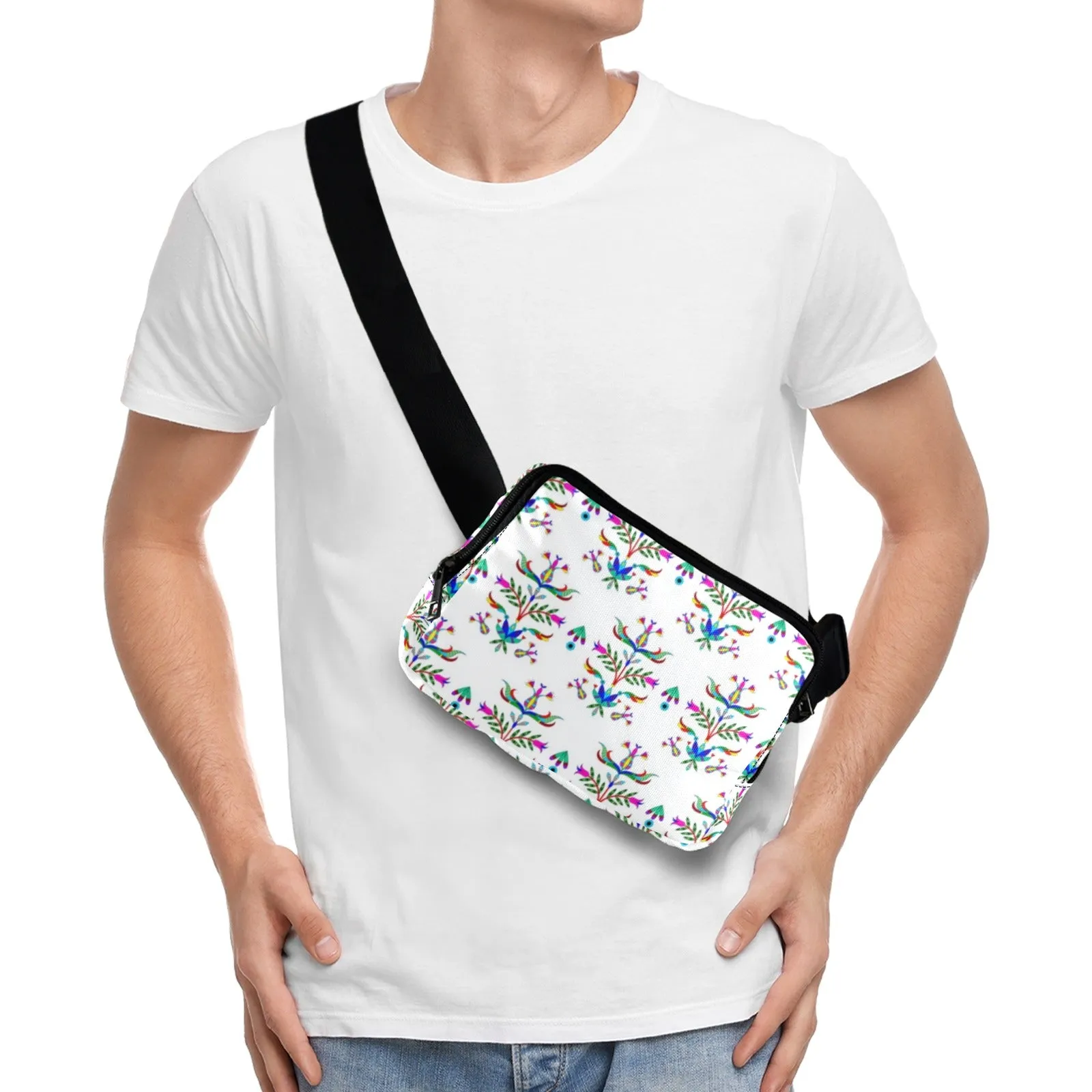 Dakota Damask White Belt Bag