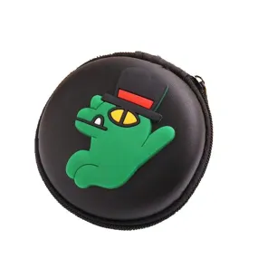 Dapper DIno In a Top Hat Circular Coin Purse