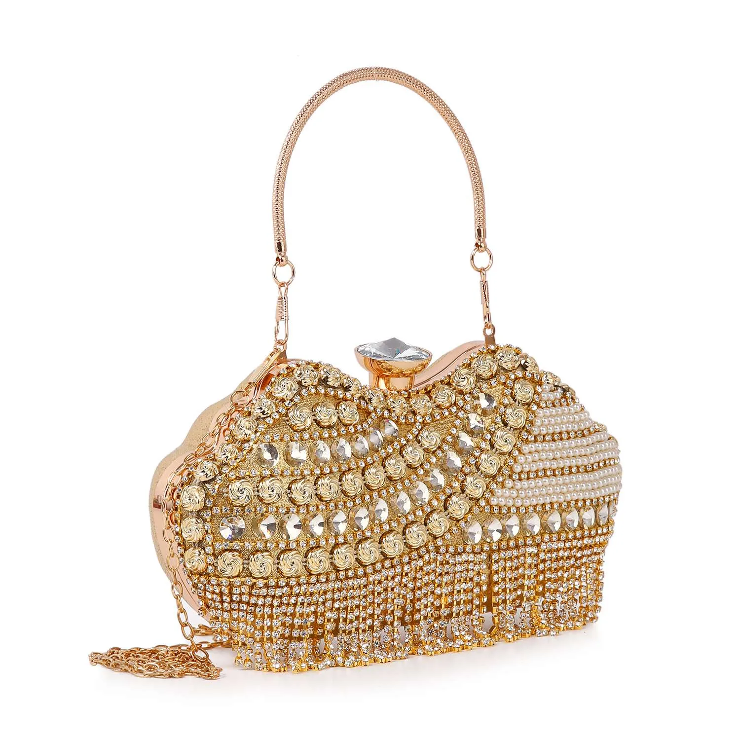 Dazzling Multi Stone Evening Bag