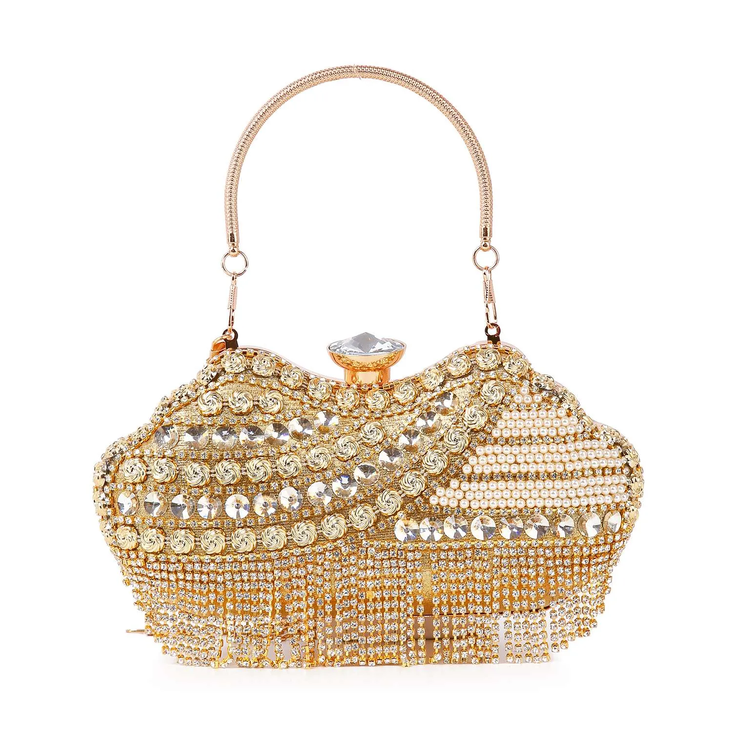 Dazzling Multi Stone Evening Bag