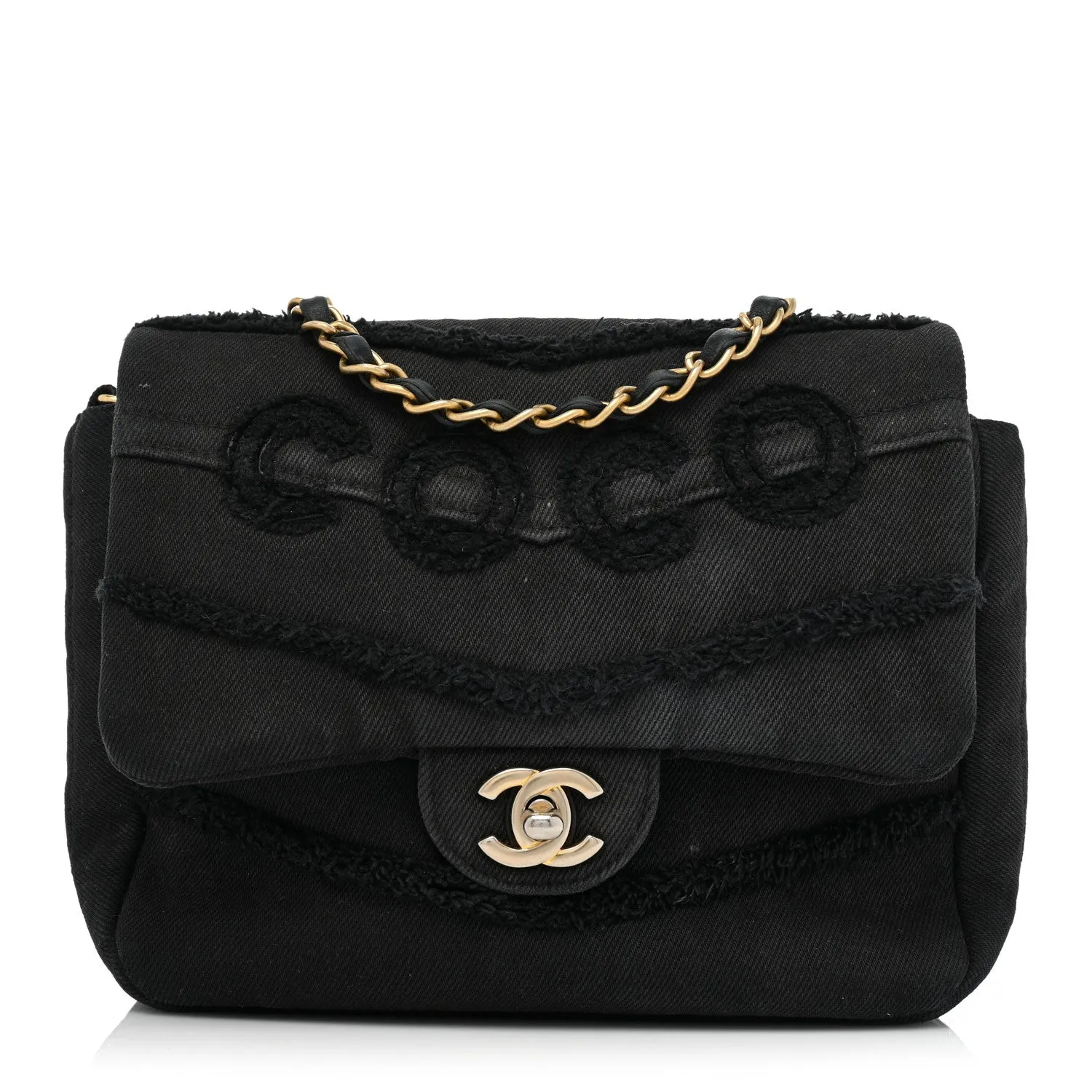 Denim Coco Flap Black