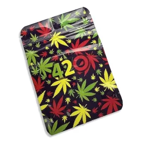 Designed Mylar Bag - 420 Leaves - 9cm x 12.5cm