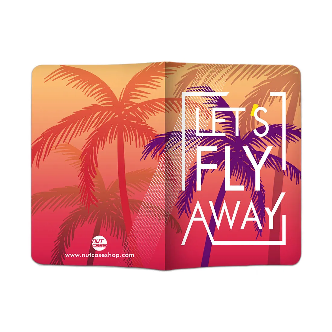 Designer Passport Cover and Luggage Tag Set - Let's Fly Away