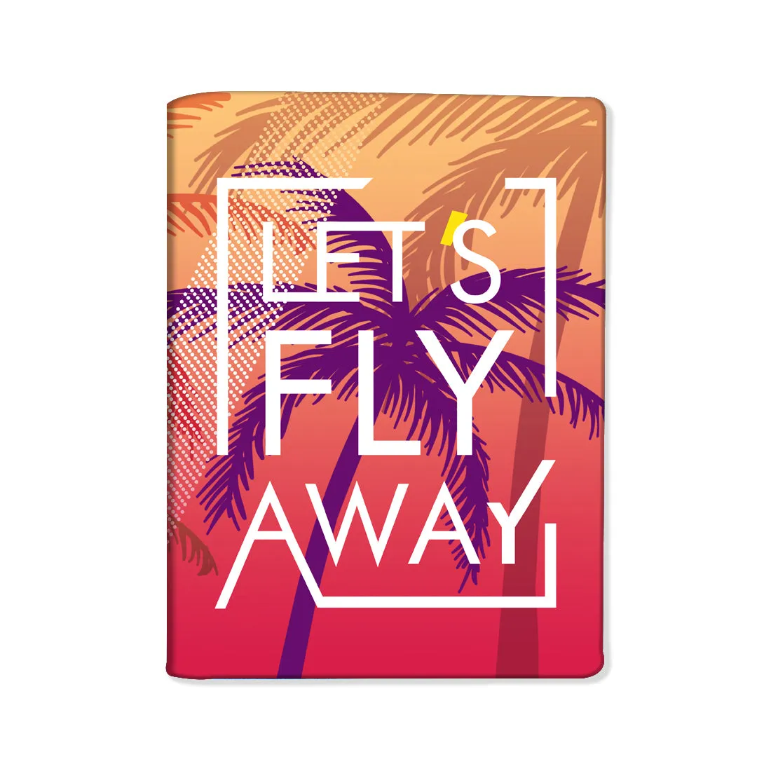 Designer Passport Cover and Luggage Tag Set - Let's Fly Away