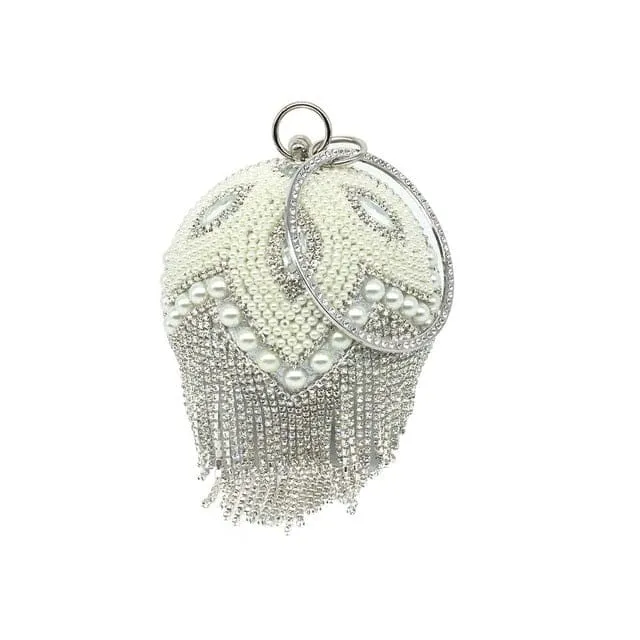 Diamond Tassels Rhinestone Round Ball Wedding Party Bags